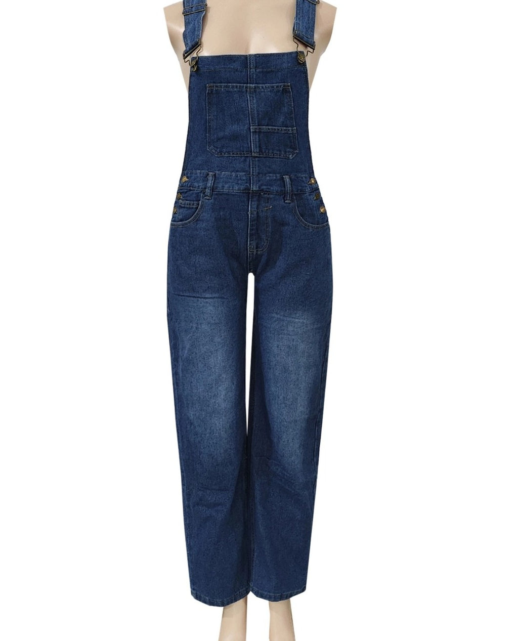 vintage washed Denim overalls | Dark Blue