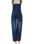 vintage washed Denim overalls | Dark Blue