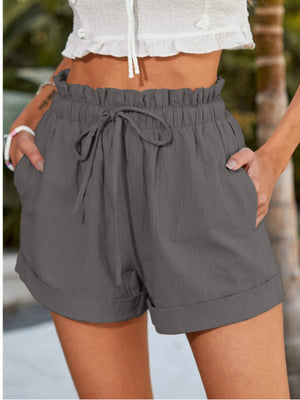 Solid Color Loose Casual Fashion Shorts: