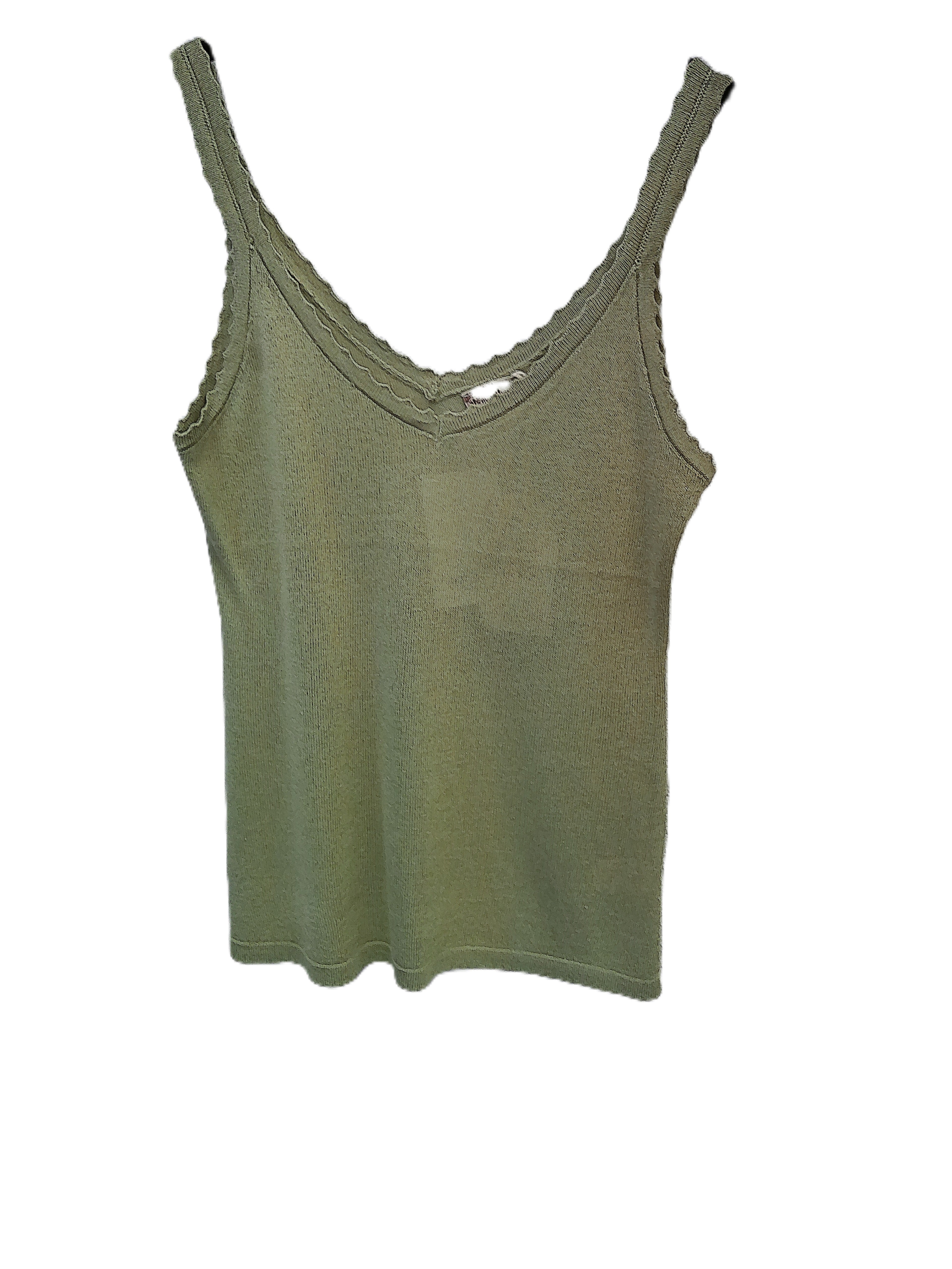 Soft Green cropped tank