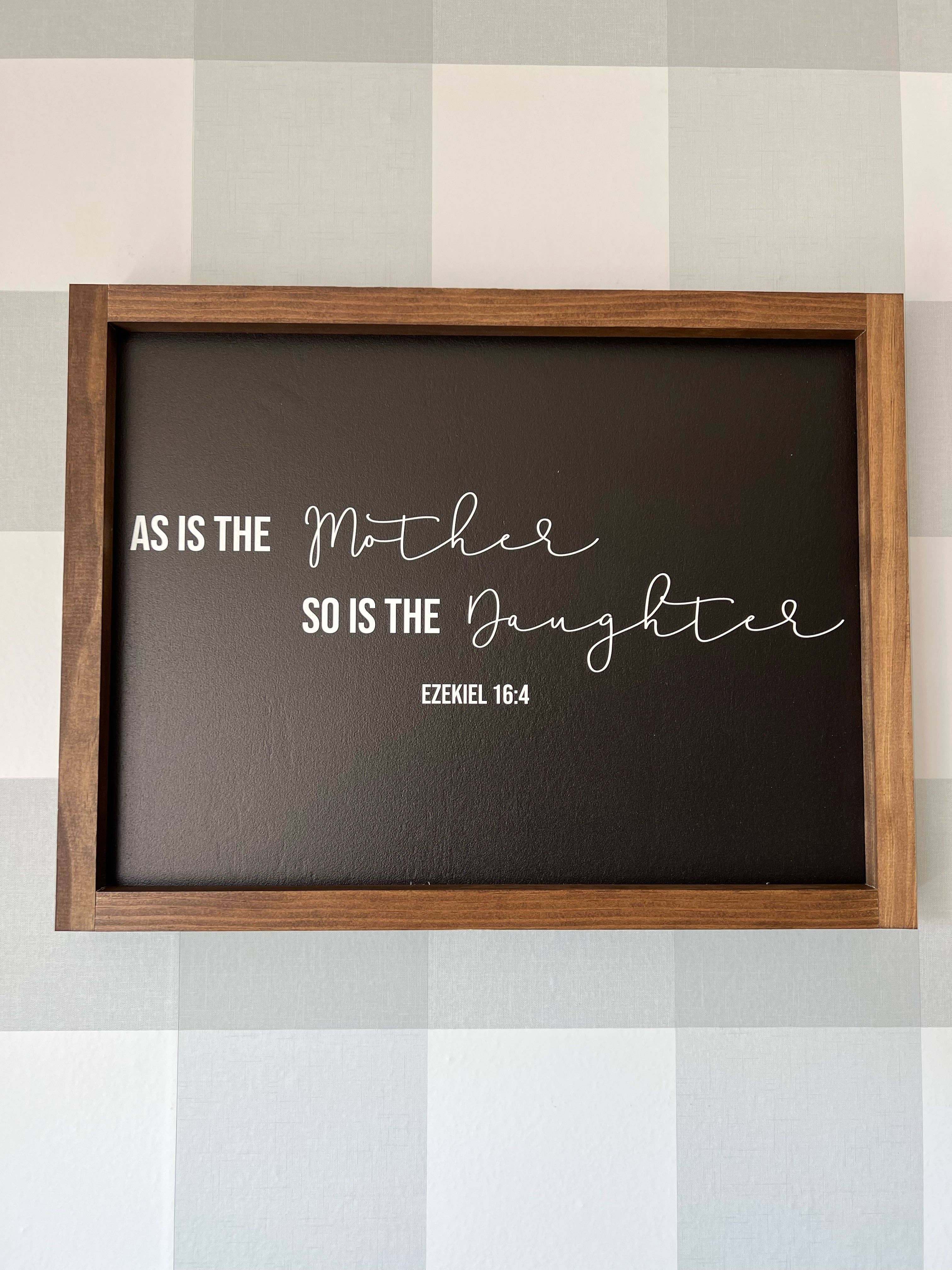 As Is the Mother, So is the Daughter
