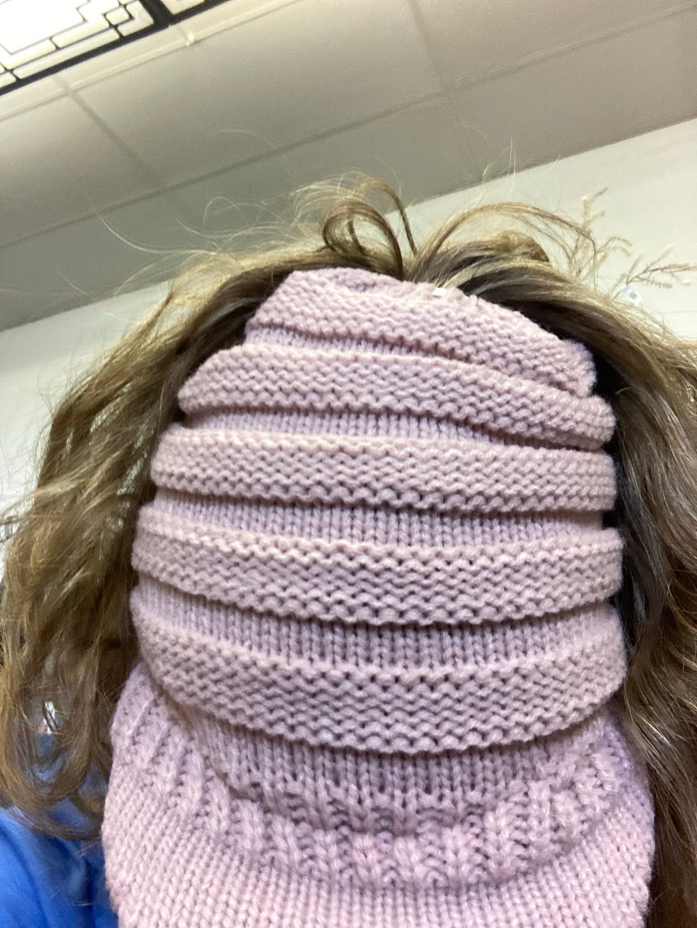 Pink ponytail bill hat