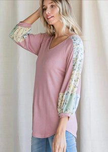 “Sierra” Mauve  Spring Top