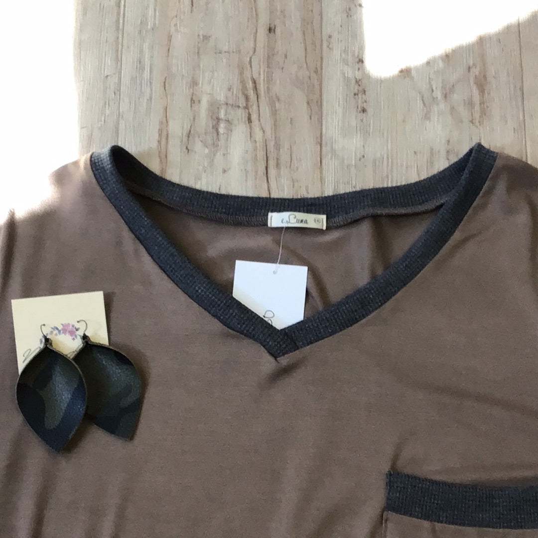 Earth + Grey shirt