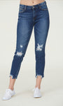 TNR mid rise distressed cropped skinny jeans👖