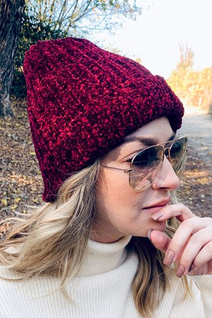 Maroon fleece lined hat!