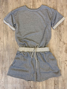 “Stella” Grey Pajama Set